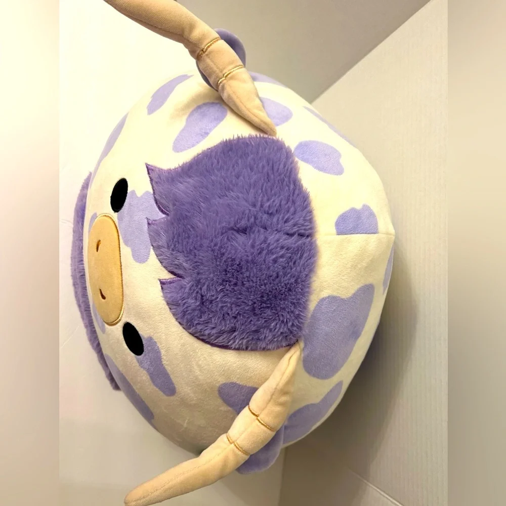 Conway the Purple Spotted Highland Cow Plush Stuff  Toy Squishmallows Collection